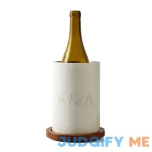 Wood and Marble Wine Chiller