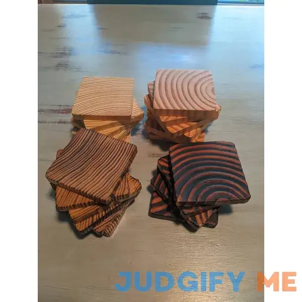 Wooden End Grain Coasters Wooden End Grain Coasters