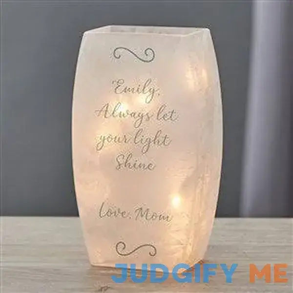 Write Your Own Message Personalized Small Frosted Tabletop Light Write Your Own Message Personalized Small Frosted Tabletop Light