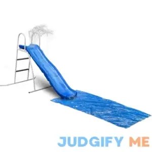 XDP Recreation 6 Foot Water Wave Slide with Built In Adjustable Water Sprinkler and Included Ground Tarp