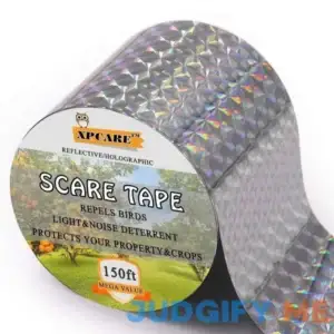 Xpcare Scare Tape Ribbon 150ft x 2in PET Reflective Tape Keep Wildlife and Property Protected