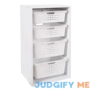 Your Zone Kids Sliding Bin Organizer with 4 Storage Bins