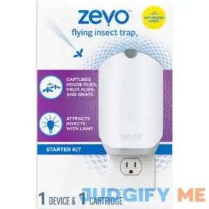 Zevo Flying Insect Fly Trap (1 Device + Refill)