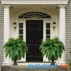 wartleves 2Pcs Artificial Ferns for Outdoors