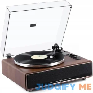 1 By One High Fidelity Belt Drive Turntable with Built-in Speakers