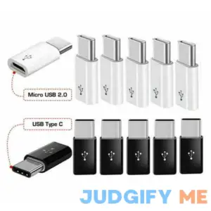 10 Pack Micro Usb to Type c Adapter Converter Micro-B to Usb-c Connector For Samsung LG Google