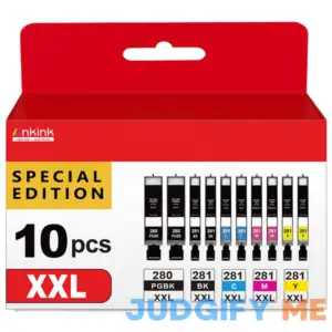 10 Pack PGI-280XXL/CLI-281XXL Ink Cartridge Replacement for Canon 280 281 Ink Cartridges for TR8620a TR8520 TR8620
