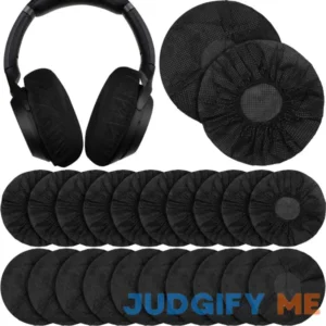 100 Pieces Headphone Ear Covers Disposable Earphone Overs Sanitary Non-Woven Stretch Earpad Covers Earcup Covers Fit for Most on Ear Headphones