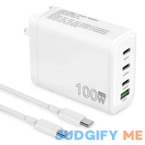100W USB C Charger 4-Port PD USB Power Adapter GaN USB C Charger