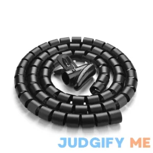 10FT Cable Management Sleeve Cord Bundler Diameter w/Zip Clip Zipper Wire Wrap Cord Organizer Cable Tube Hider Flexible & Expandable Home