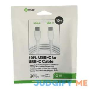 10Ft Usb-C To Usb-C Cable