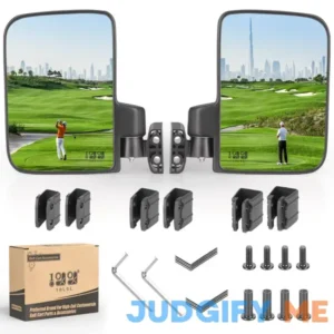 10L0L Golf Cart Mirror No Drilling Side Mirrors Universal for Yamaha