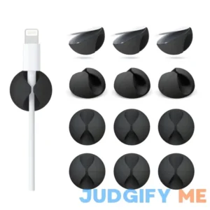 12 Pack Cable Clips Znben Cord Organizer Holder Adhesive Cord Management Charger Wire Holder Clips for Desk