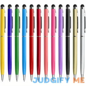 12 Pack Stylus Pens For Touch Screens Stylus Pen Compatible With IPad IPhone Black Ink Ballpoint Pens-2 In 1 Stylists Pens