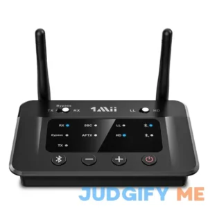 1Mii B03 Long Range Bluetooth 5.0 Transmitter Receiver for TV/Stereo