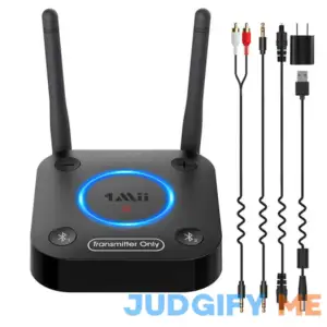 1Mii B06TX Long Range Bluetooth 5.0 Transmitter for TV to Headphones