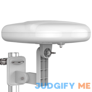 1byone Outdoor TV Antenna 360° Omni-Directional Reception Long 100+ Miles Range Enhance VHF&UHF 4K Ready HDTV Antenna with Added Stability