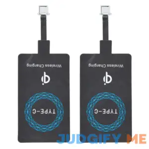 2 PCS Qi Charger Type-C Charging Receiver for Mobile Phone