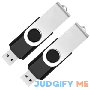 2 Pack 64GB USB Flash Drive USB 2.0 Thumb Drives Jump Drive Fold Storage Memory Stick Swivel Design