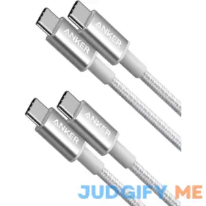 2-Pack Anker New Nylon USB-C to USB-C Cable