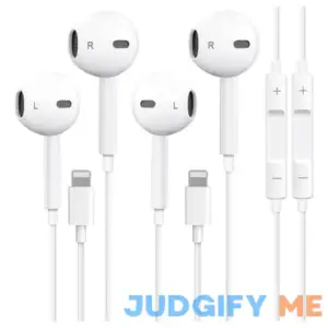 2 Pack-Apple Earbuds Wired Lightning iPhone Headphones