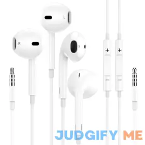 2 Pack Apple Earbuds with 3.5mm Plug [Apple MFi Certified] iPhone Earphones Wired in-Ear Headphones (Built-in Microphone & Volume Control)Compatible