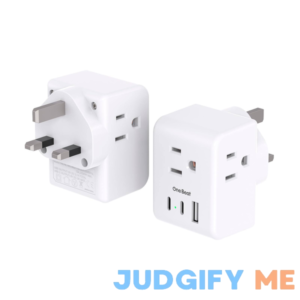 2 Pack US to UK Ireland Travel Plug Adapter
