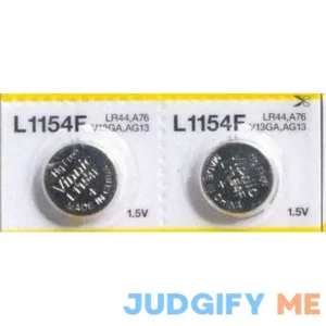 2 Vinnic L1154 Alkaline Watch Batteries A76PX AG13