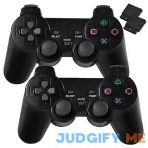 2-pack 2.4g Wireless Controller Gamepad Dual Vibration Compatible For Playstation 2 PS2