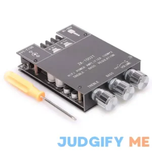 200W Bluetooth 5.0 Stereo Audio Receiver Amplifier Board with Treble and Bass Control 2 Channel Mini Wireless High Power Digital Amp Module for Home