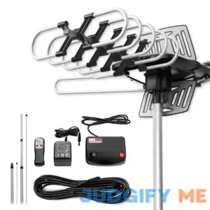 2024 Long-Distance Digital Outdoor HD TV Antenna with Full 360 Directional Motor