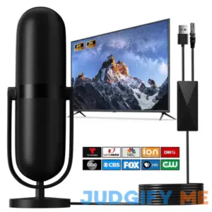 2024 Upgraded TV Antenna Indoor with 650+ Miles Coverage Range Supports 2K 4K for Smart TV and Local Channels