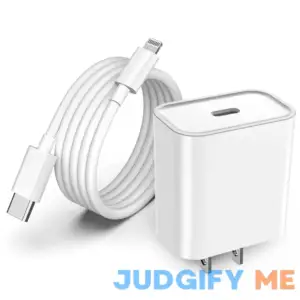 20W Fast USB Type C Wall Charger with 6.6 Feet Cable Cord Compatible with iPhone 14 Max Pro/14 Pro/14 Plus/14/13/12/11/XS/XR/X/8/7/6/5/SE/5c iPad