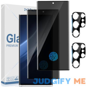 2+2 Pack Galaxy S22 Ultra 5G Privacy Screen Protector And Camera Lens Protection
