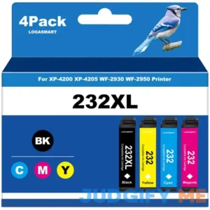 232XL Ink cartridges Combo Pack Replacement for Epson 232 Ink Cartridge for 232 232XL Work with Workforce WF 2930 WF 2950 Expression Home XP 4200 XP