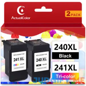 240 241 Ink Cartridge for Canon 240xl and 241xl Pg-240xl and Cl-241xl Ink Cartridge Combo Pack for Canon Pixma Mg3620 Ts5120 Mg3520 Mg3220 Mx472 Mx452