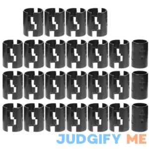 25 Pairs Wire Shelf Clips Shelving Sleeves Shelf Plastic Lock Clips for Fixing