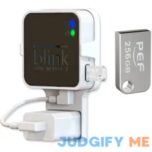 256GB Blink USB Flash Drive and Outlet Wall Mount for Blink Sync Module 2