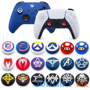 2PCS Joystick Cap Silicone Rubber Thumb Stick Grip Caps for PS5 PS4 PS3 Xbox 360 Xbox One Xbox One X Elite Controller