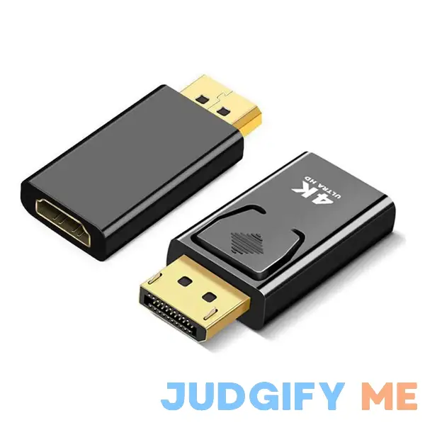 2Pcs DisplayPort to HDMI-Compatible Adapter Converter 4K Display Port Male DP to HDMI Female HD TV Cable Adapter Video Audio for PC TV Projector 2Pcs DisplayPort to HDMI-Compatible Adapter Converter 4K Display Port Male DP to HDMI Female HD TV Cable Adapter Video Audio for PC TV Projector