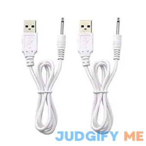 2pcs Dc Charging Cable 2.5mm Dc To Usb Converter Instrument Usb Charger Cord