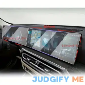 2pcs IDrive8 Curved Display Touch Screen Tempered Glass Protective Film Suitable For 3 Series 4 Series 2024 For X5 X6 X7 I4 I7 7 Series 2023