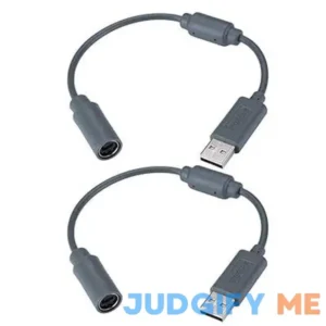 2pcs Wired Controller USB Breakaway Cable for Microsoft Xbox 360