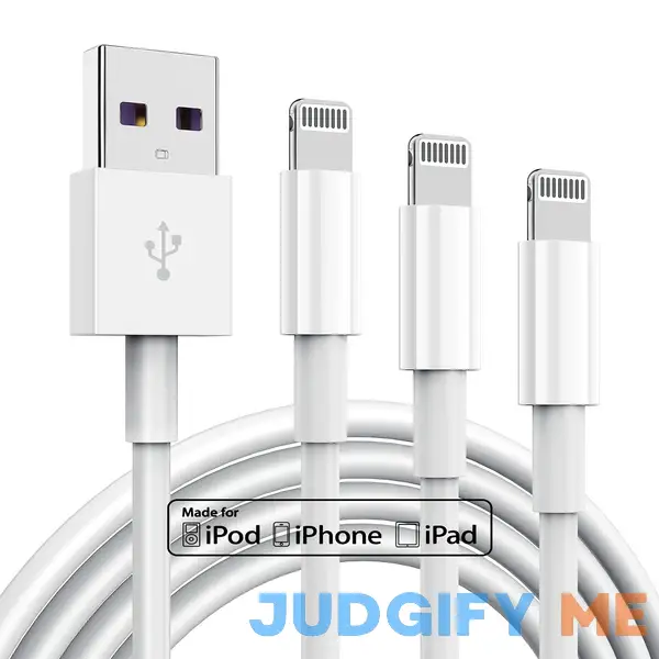 3 Pack Apple MFi Certified Charger Cable 6ft 3 Pack Apple MFi Certified Charger Cable 6ft
