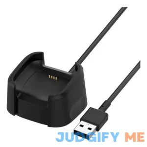 3.3Ft USB Charger Compatible with Fitbit Versa 2 Charger Dock Anti-slip Replacement Smartwatch Charging Cable Stand