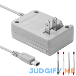 3DS Charger 4 Stylus Pen 3DS Charger Compatible with Nintendo 3DS/ DSi/DSi XL/ 2DS/ 2DS XL/New 3DS XL 100-240V Wall Plug Adapter