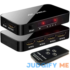 4 Input 1 Output HDMI Switch 4K Ultra HD HDMI Switcher Support 3D