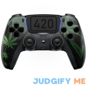 420 Black Custom Wireless Un-MODDED PRO Controller compatible with PS5 Exclusive Unique Design