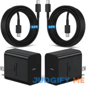 45w Samsung Super Fast Charger 2Pack Type C Charger Fast Charging Block &6ft Usbc to C Cable for Galaxy S24 Ultra/S24+/S23 S22 S21 Ultra/Plus