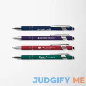 50 Engraved Alpha Soft Touch Pen with Stylus - Personalized Custom Promotional Pens by Pens.com